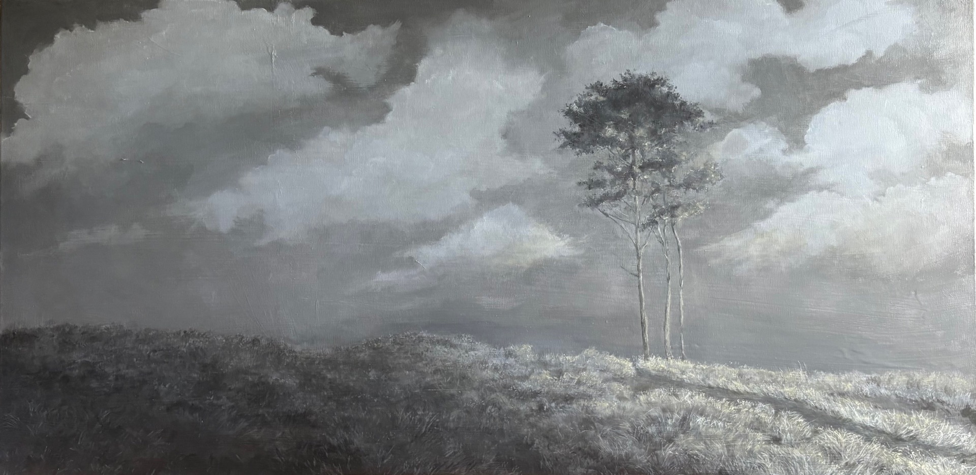 Poslední tanec dne 120x60 olejomalba 27 000,- Kč